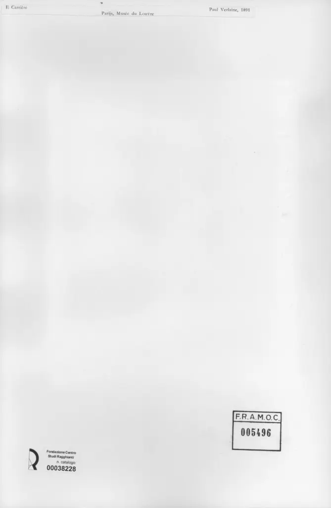 Anonimo , Carri&egrave;re, Eug&egrave;ne - sec. XIX - Paul Verlaine , retro