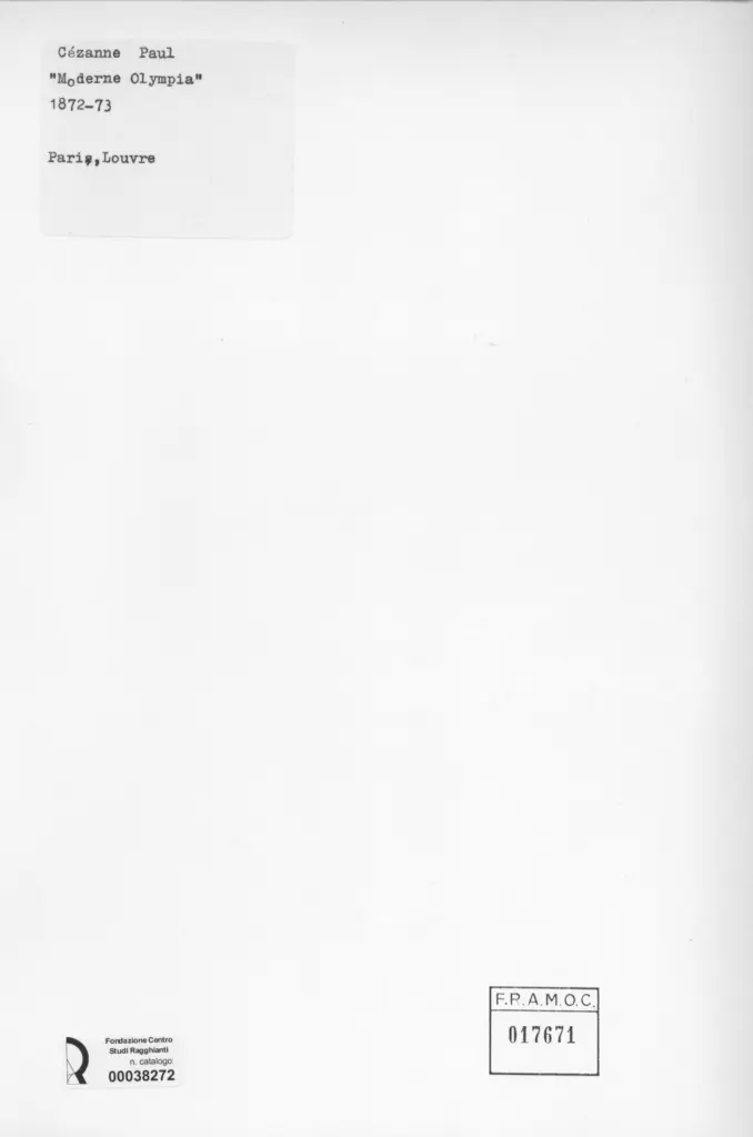 Anonimo , Cezanne, Paul - sec. XIX - Moderne Olympia , retro