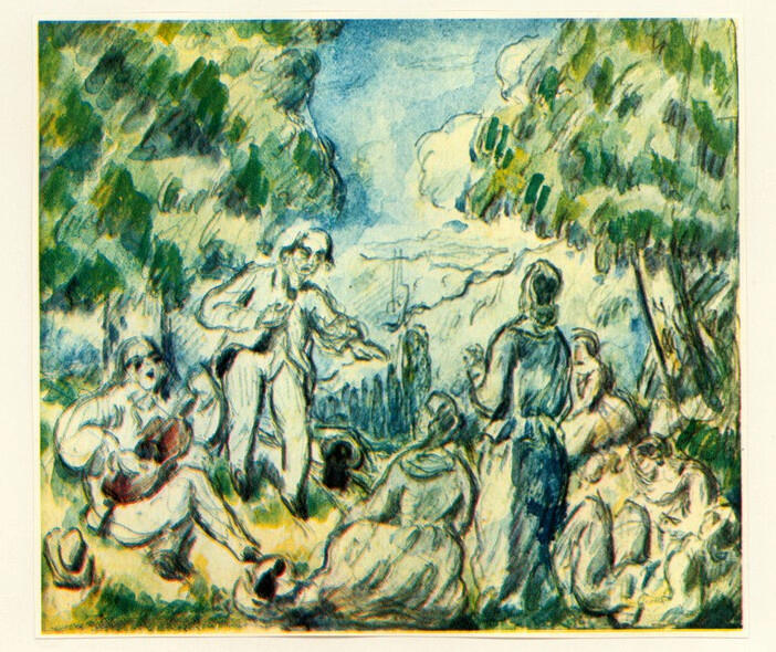 Anonimo , Cezanne, Paul - sec. XIX - Concert Champetre , fronte