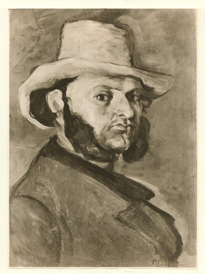 Anonimo , Cezanne, Paul - sec. XIX - Autoritratto , fronte