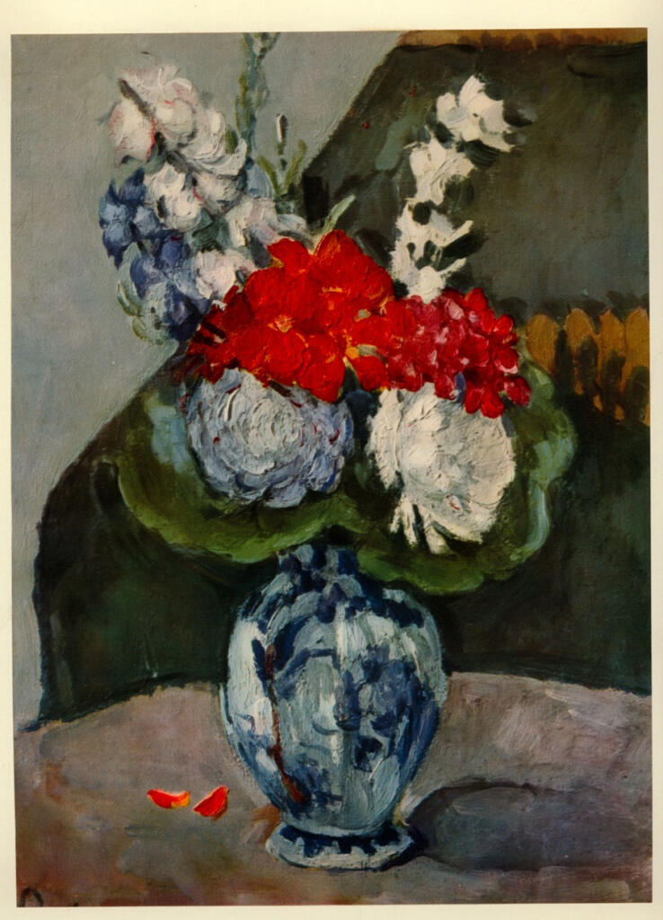 Anonimo , Cezanne, Paul - sec. XIX - Fleurs sour un vase de dept , fronte