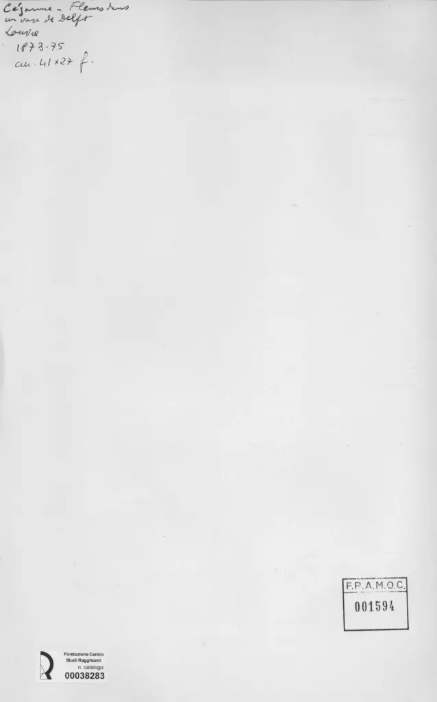 Anonimo , Cezanne, Paul - sec. XIX - Fleurs sour un vase de dept , retro