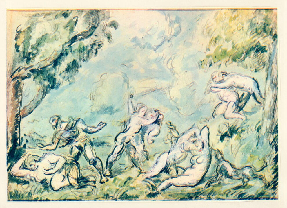 Anonimo , Cezanne, Paul - sec. XIX - Lutte d'amour , fronte
