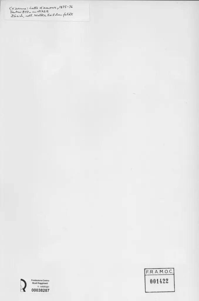 Anonimo , Cezanne, Paul - sec. XIX - Lutte d'amour , retro