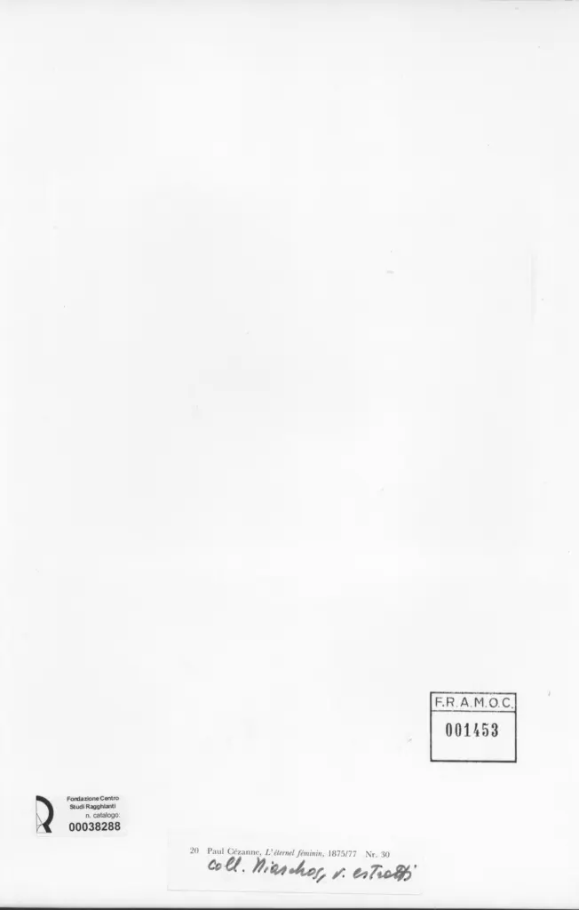 Anonimo , Cezanne, Paul - sec. XIX - L'&eacute;ternel f&eacute;minin , retro