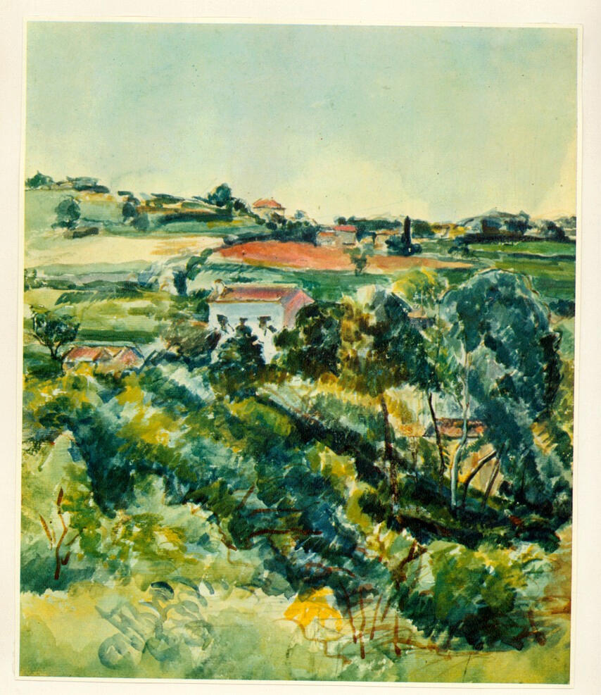 Anonimo , Cezanne, Paul - sec. XIX - Paysage , fronte