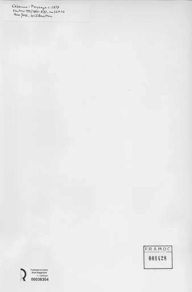 Anonimo , Cezanne, Paul - sec. XIX - Paysage , retro