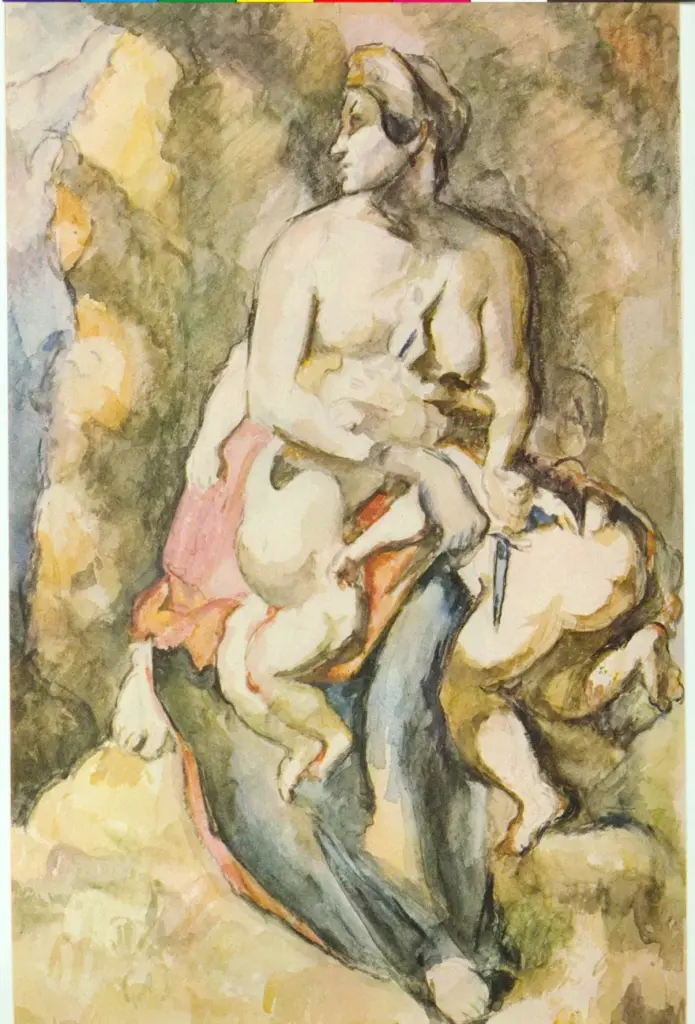 Anonimo , Cezanne, Paul - sec. XIX - Medea (da Delacroix) , fronte