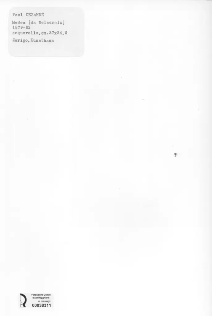 Anonimo , Cezanne, Paul - sec. XIX - Medea (da Delacroix) , retro
