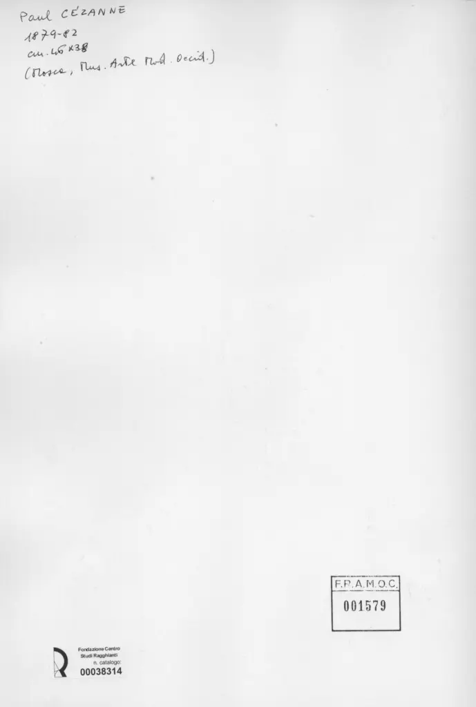 Anonimo , Cezanne, Paul - sec. XIX - Ritratto , retro