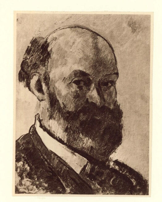 Anonimo , Cezanne, Paul - sec. XIX - Portrait de l'artiste , fronte