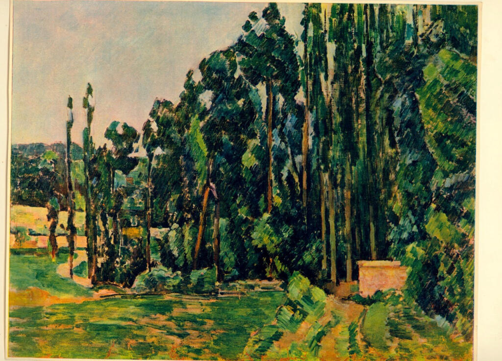 Anonimo , Cezanne, Paul - sec. XIX - Pioppi , fronte