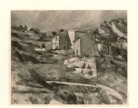 Anonimo , Cezanne, Paul - sec. XIX/ XX - Houses en provence , fronte