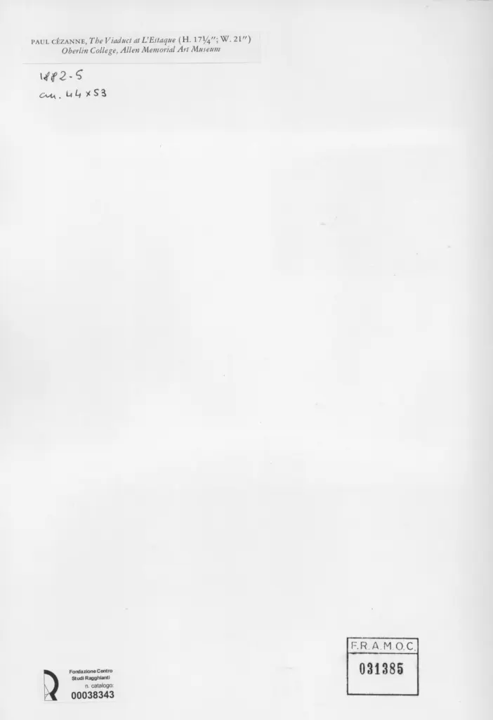 Anonimo , Cezanne, Paul - sec. XIX - The viaduct at L'Estaque , retro