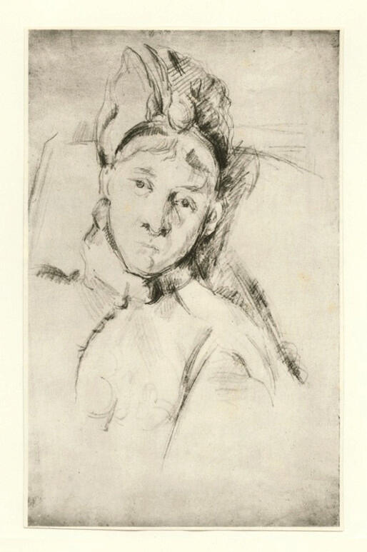Anonimo , Cezanne, Paul - sec. XIX - Mme Cézanne , fronte