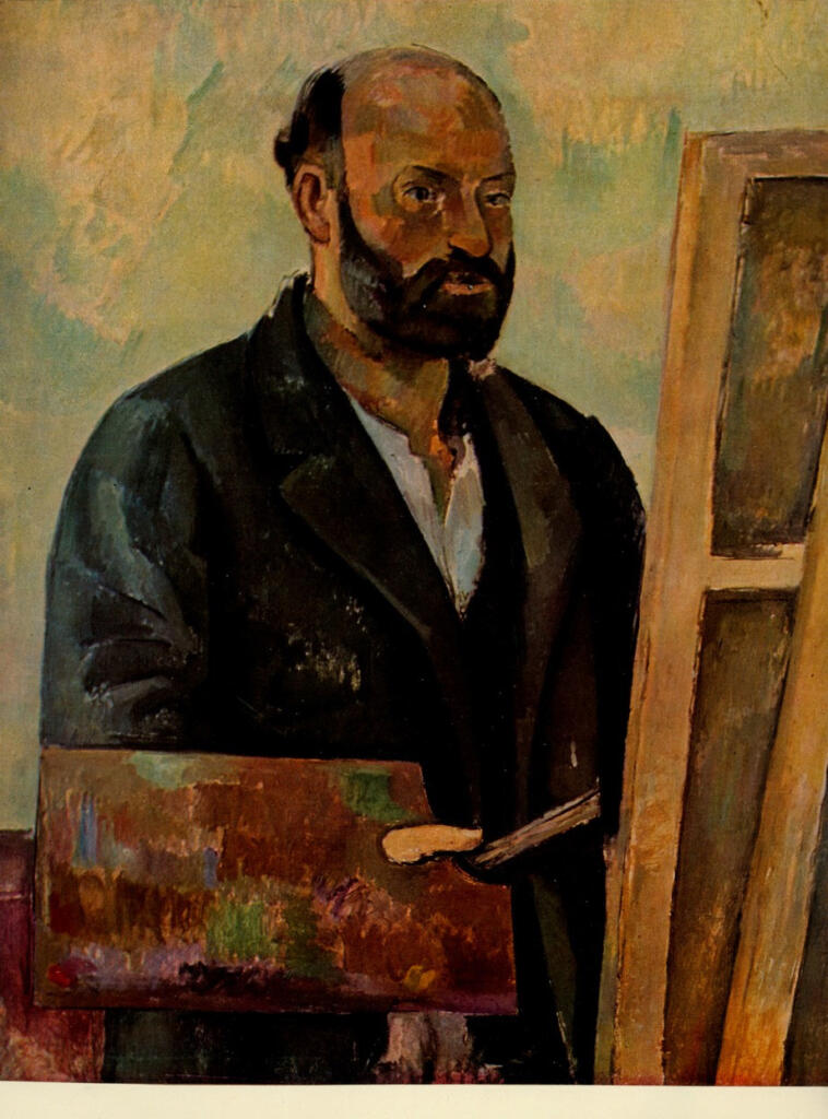 Anonimo , Cezanne, Paul - sec. XIX - Autoritratto con tavolozza , fronte