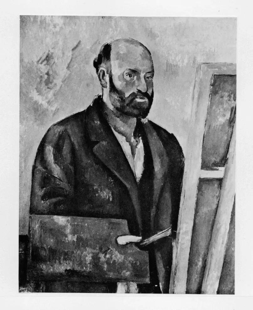 Anonimo , Cezanne, Paul - sec. XIX - Autoritratto con tavolozza , fronte