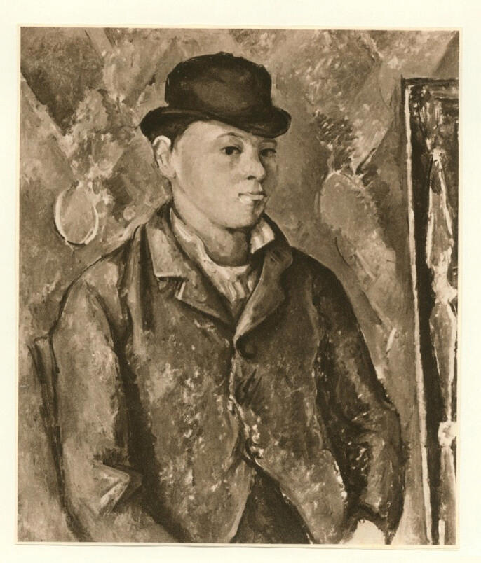 Anonimo , Cezanne, Paul - sec. XIX - Paul Cézanne con cappello , fronte