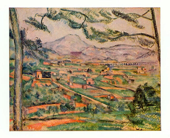 Anonimo , Cezanne, Paul - sec. XIX - Mte Ste. Victoire , fronte