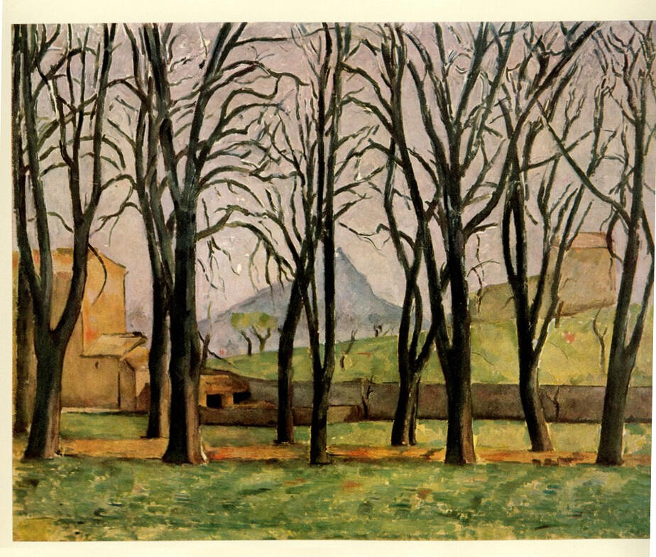 Anonimo , Cezanne, Paul - sec. XIX - Il viale dei castagni , fronte