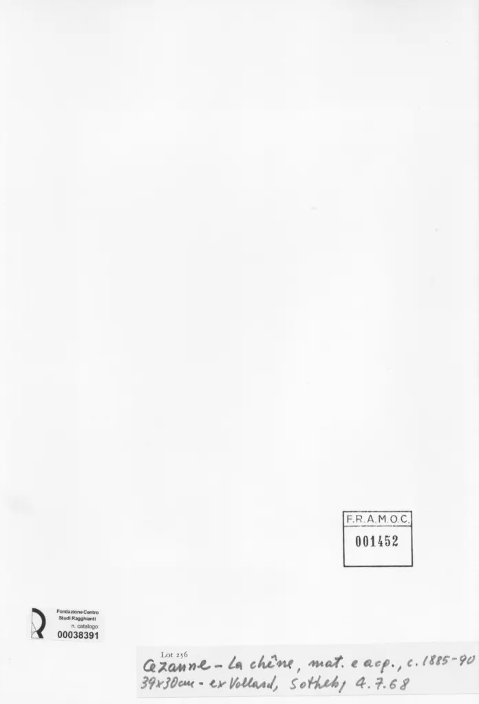 Anonimo , Cezanne, Paul - sec. XIX - La chene , retro