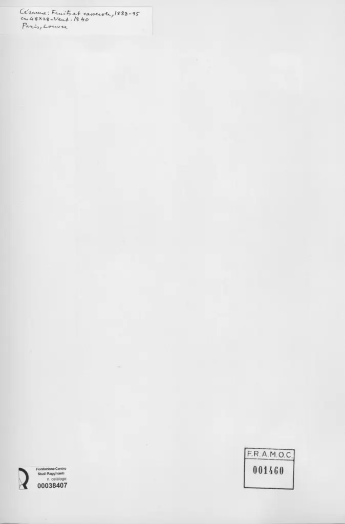 Anonimo , Cezanne, Paul - sec. XIX - Fruit et casserole , retro