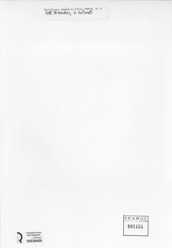Anonimo , Cezanne, Paul - sec. XIX - Acquadukt bei L'Ecluse , retro