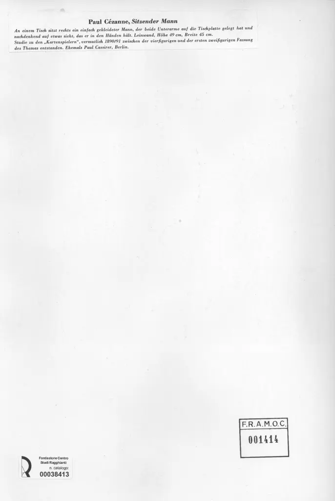 Anonimo , C&eacute;zanne, Paul - sec. XIX , retro