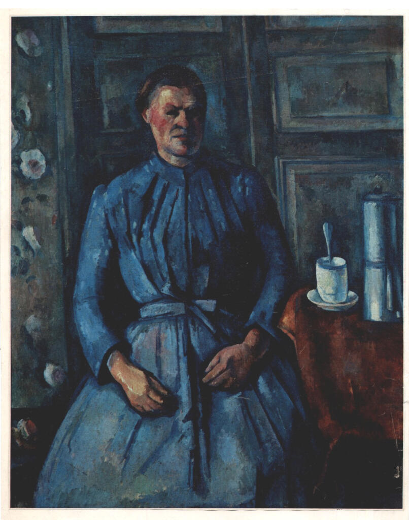 Anonimo , Cézanne, Paul - sec. XIX - Donna con caffettiera , fronte