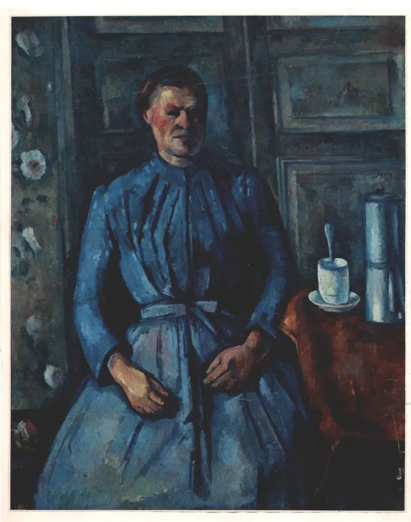 Anonimo , C&eacute;zanne, Paul - sec. XIX - Donna con caffettiera , fronte