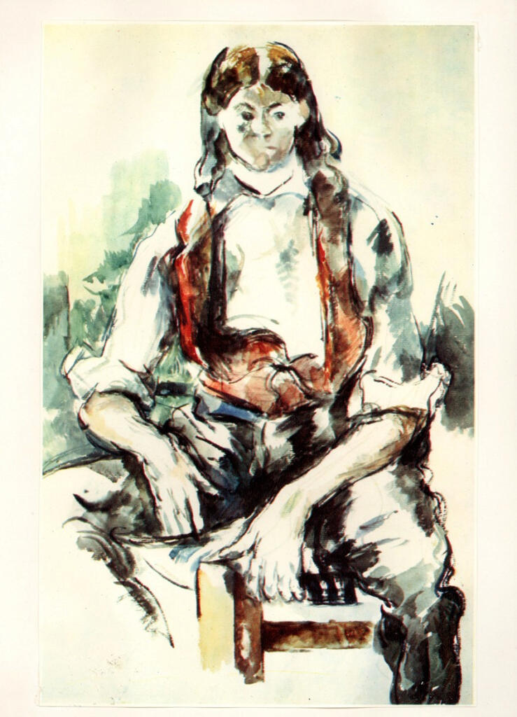 Anonimo , Cézanne, Paul - sec. XIX - Ragazzo dal panciotto rosso , fronte
