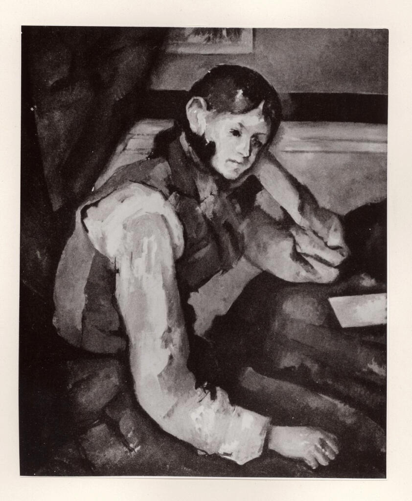 Anonimo , Cézanne, Paul - sec. XIX - Ragazzo dal panciotto rosso , fronte