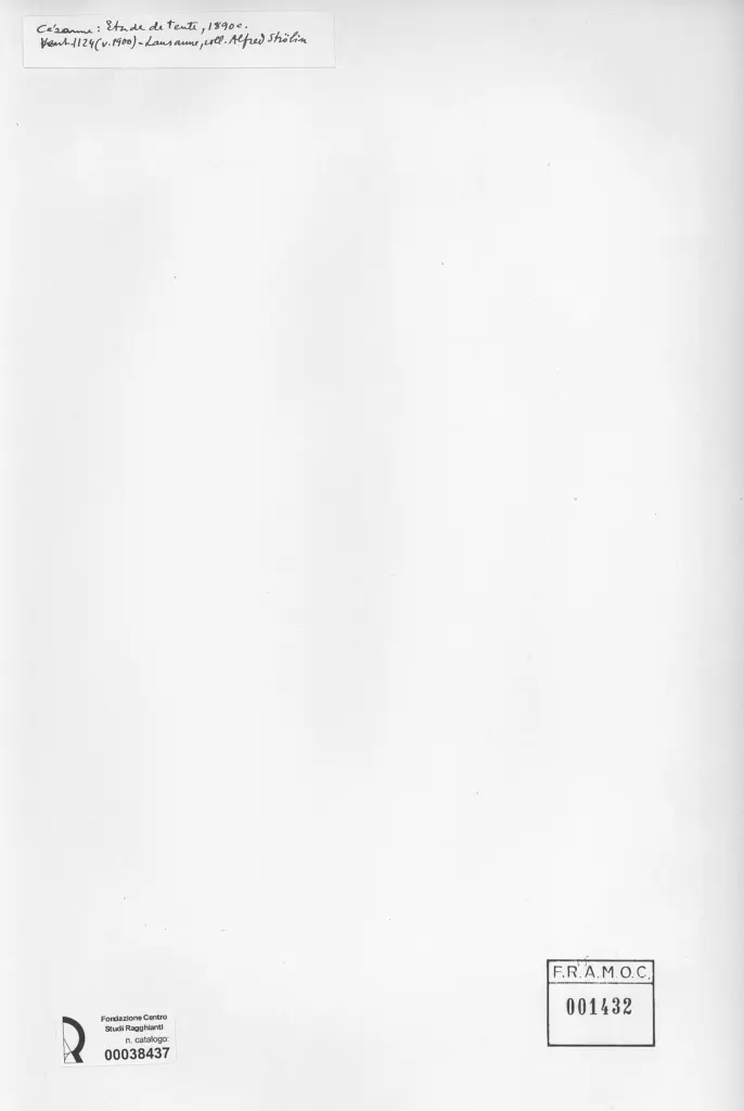 Anonimo , C&eacute;zanne, Paul - sec. XIX - Etude de tente , retro