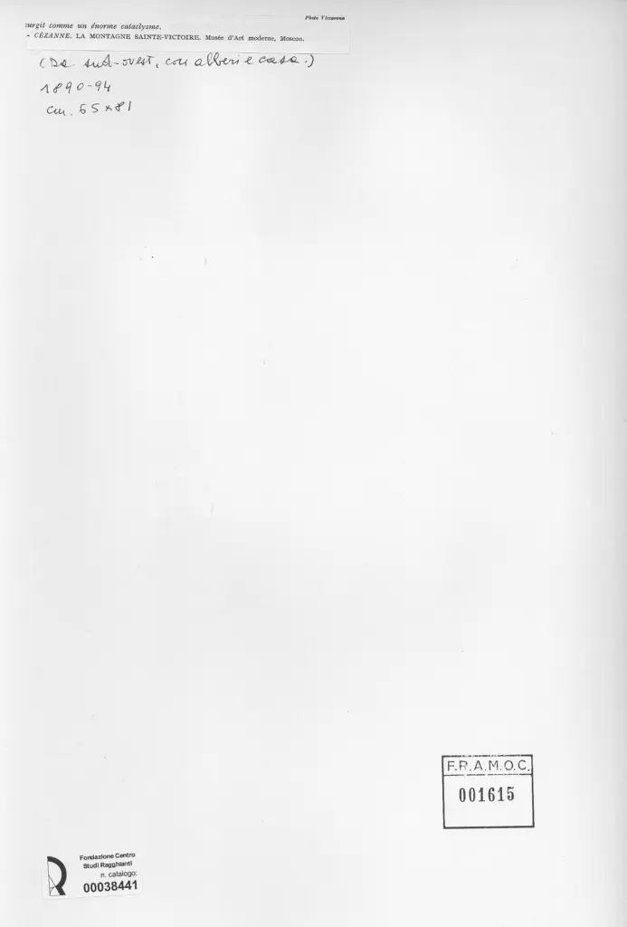 Vizzavona, Fran&ccedil;ois Antoine , C&eacute;zanne, Paul - sec. XIX - La montagne Sainte-Victoire , retro