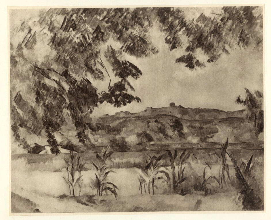 Anonimo , Cézanne, Paul - sec. XIX - Paysage provençal (il pilon du roi) , fronte