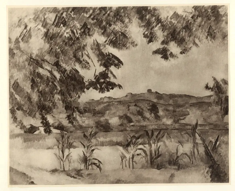 Anonimo , C&eacute;zanne, Paul - sec. XIX - Paysage proven&ccedil;al (il pilon du roi) , fronte
