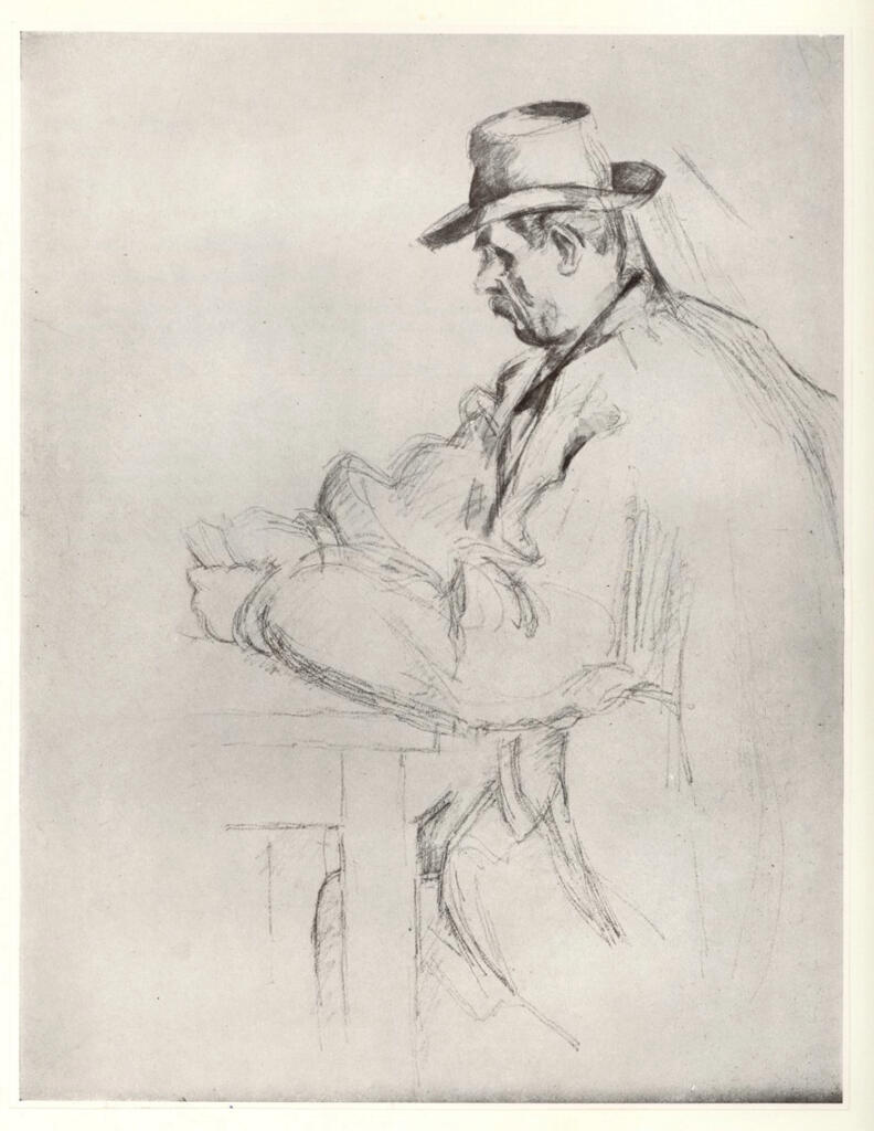 Anonimo , Cézanne, Paul - sec. XIX - Disegno , fronte