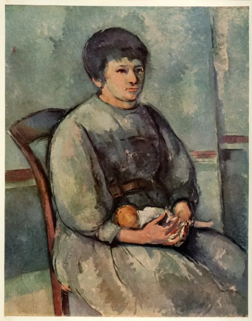 Anonimo , C&eacute;zanne, Paul - sec. XIX - Girl with Doll , fronte