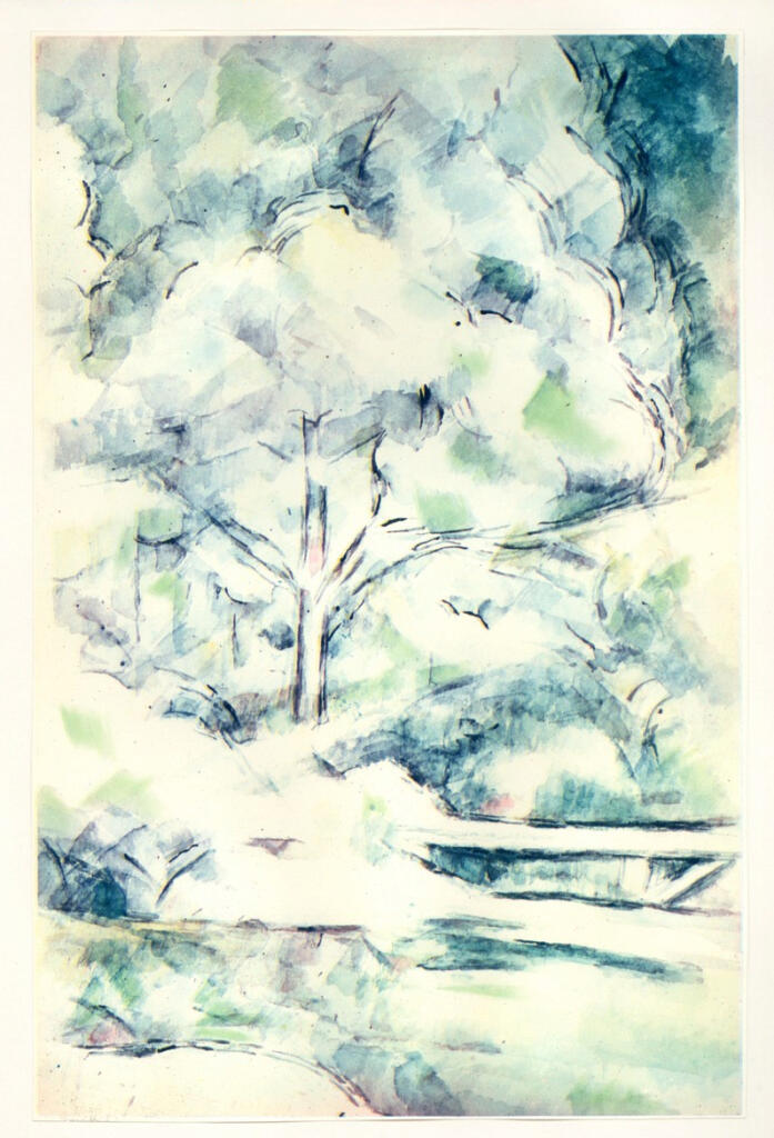 Anonimo , Cézanne, Paul - sec. XIX - Pont sous les arbres , fronte