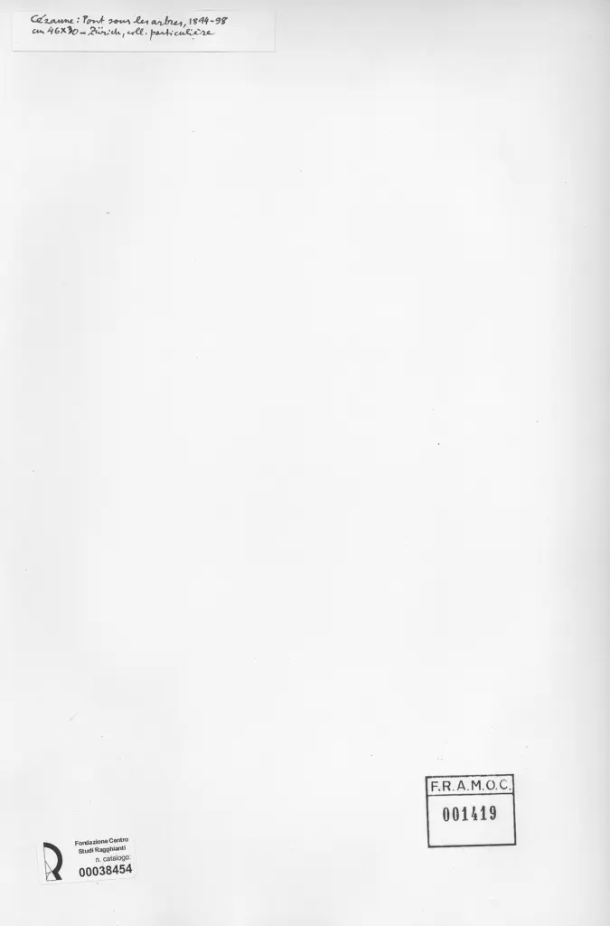 Anonimo , C&eacute;zanne, Paul - sec. XIX - Pont sous les arbres , retro