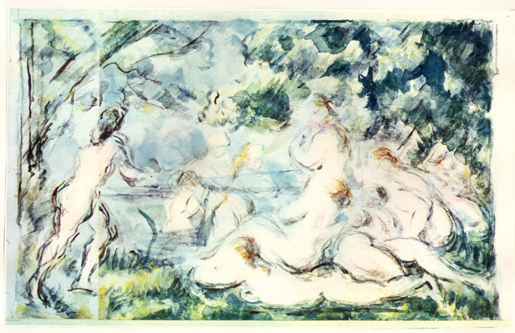 Anonimo , Cézanne, Paul - sec. XIX - Baigneuses , fronte