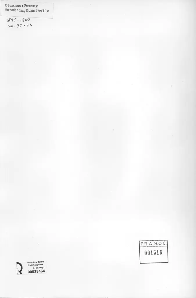 Anonimo , C&eacute;zanne, Paul - sec. XIX - Fumeur , retro