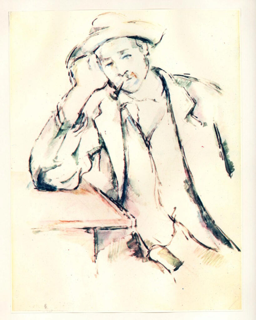 Anonimo , Cézanne, Paul - sec. XIX - Le fumeur , fronte