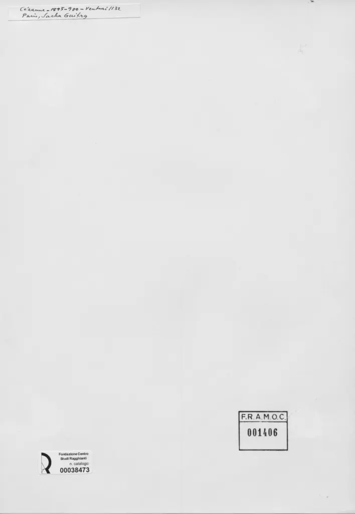 Anonimo , C&eacute;zanne, Paul - sec. XIX - Natura morta , retro