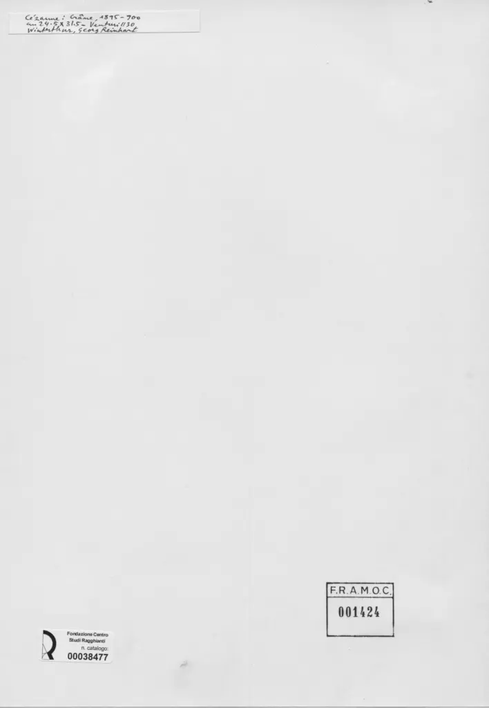 Anonimo , C&eacute;zanne, Paul - sec. XIX - Cr&acirc;ne , retro