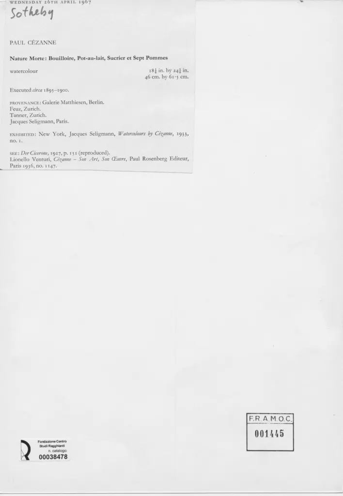 Anonimo , C&eacute;zanne, Paul - sec. XIX , retro