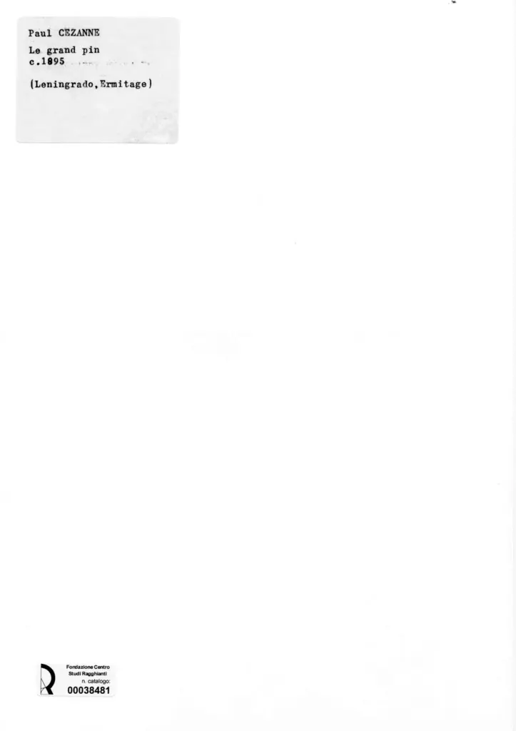 Anonimo , C&eacute;zanne, Paul - sec. XIX - Le grand pin , retro