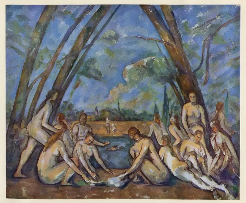 Anonimo , C&eacute;zanne, Paul - sec. XIX - Les grandes baigneuses , fronte