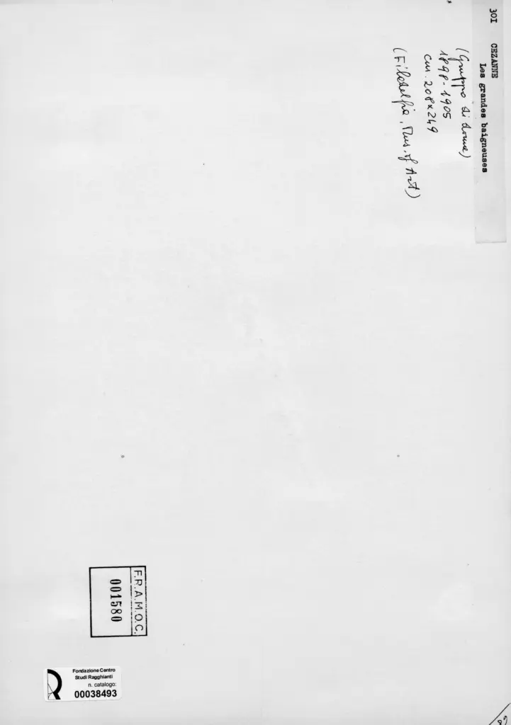 Anonimo , C&eacute;zanne, Paul - sec. XIX - Les grandes baigneuses , retro