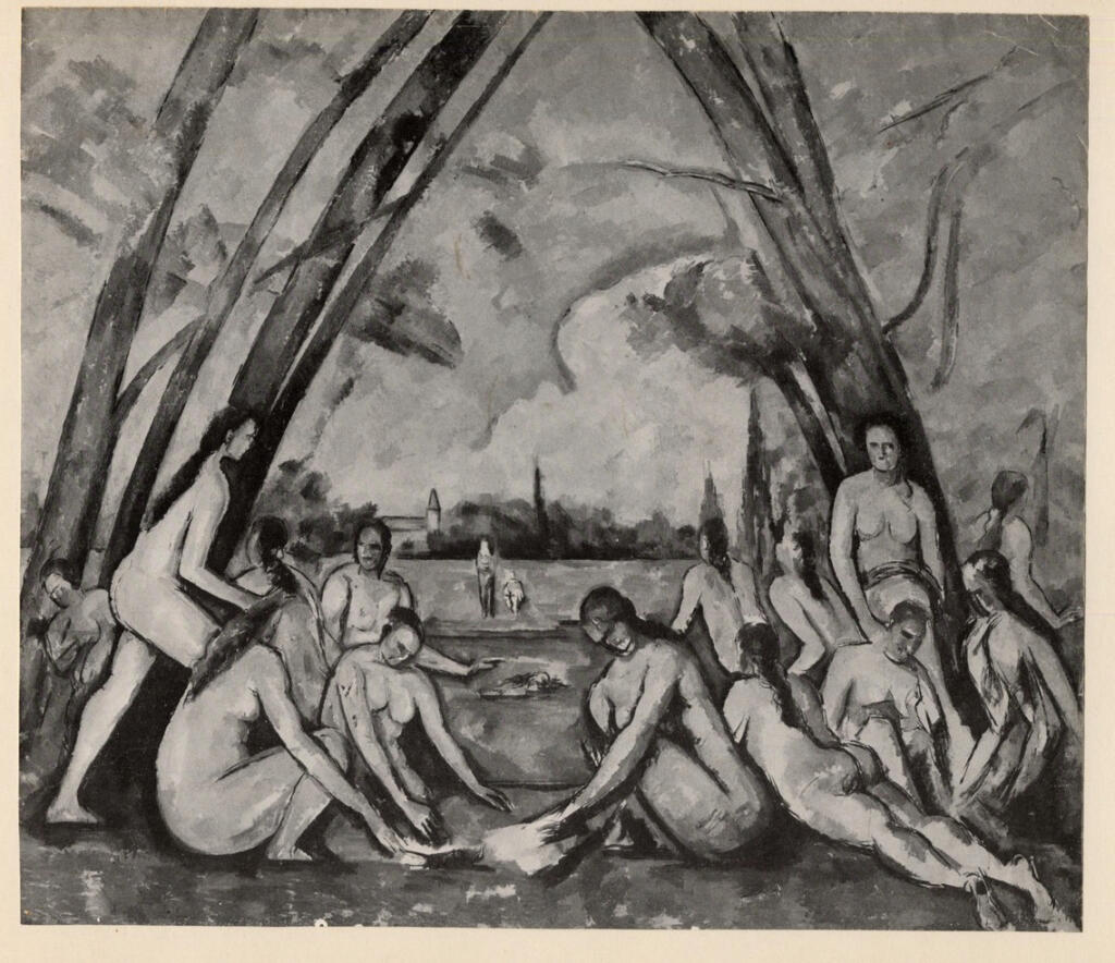 Anonimo , Cézanne, Paul - sec. XIX - Les grandes baigneuses , fronte